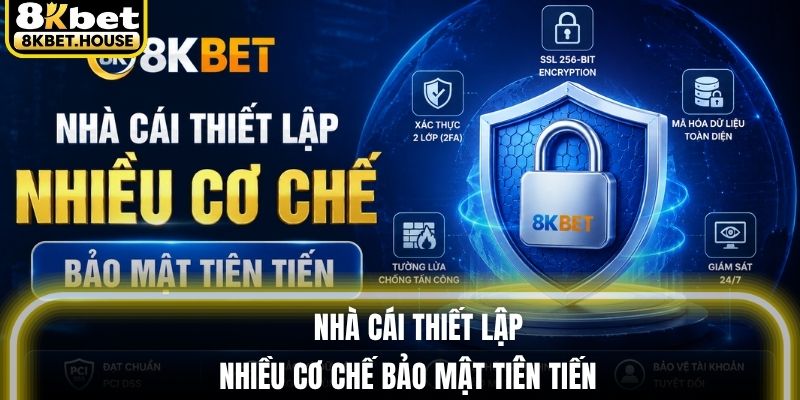 Nhà cái thiết lập nhiều cơ chế bảo mật tiên tiến